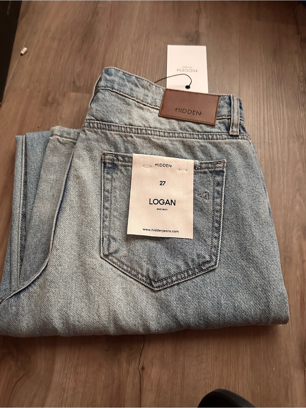 HIDDEN Logan Women's Light Blue Wide Leg Jeans